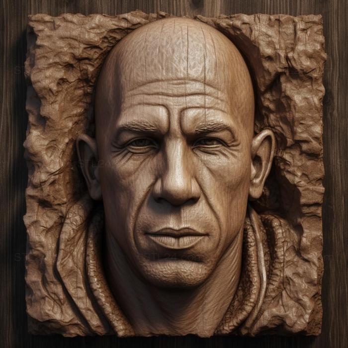 Famous (Vin Diesel 3, 3DFMS_7238) 3D models for cnc